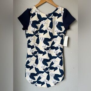 TOBI Floral Hawaiian Style Short Sleeve Mini Dress Women Size XS NWT